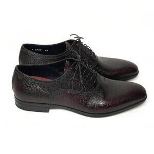 Fabi | Burgundy Lace Up Oxford Leather Dress Shoes